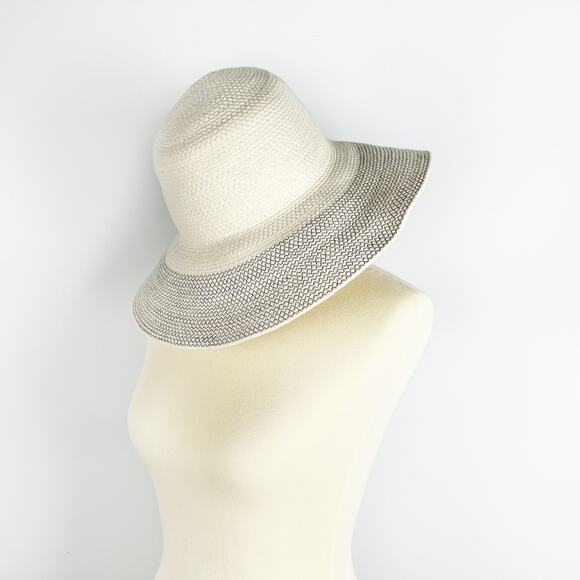 J. Crew Accessories - J Crew cotton blend woven sun hat packable travel beach beige tan off white M/L